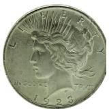 1923 Peace Silver Dollar