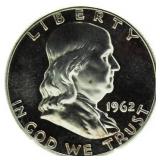 1961 PROOF Franklin Silver Half Dollar