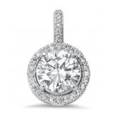 Brilliant 4.50 ct White Topaz Solitaire Pendant