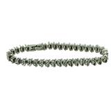 Brilliant 4.00 ct White Topaz Fashion Bracelet