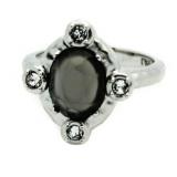 Vintage Style Smoky Topaz Dinner Ring