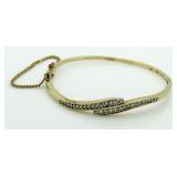 14kt Gold Briliant 2.00 ct Diamond Cuff Bracelet