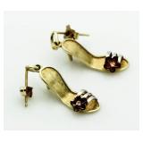 14kt Gold Sandle Earrings