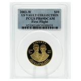 2003-W PR69 Cameo First Flight $10 Gold Commem.