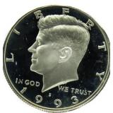 1993-S Gem BU Kennedy Silver Proof Half Dollar