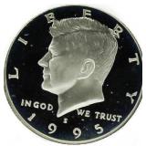 1995-S Gem BU Kennedy Silver Proof Half Dollar