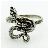 Sterling Silver Serpent Ring