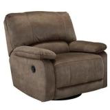 Ashley 418 Swivel Glider Recliner Taupe