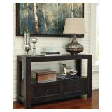 Ashley T752 Large Rustic Solid Wood Sofa Table