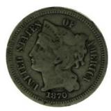 1870 3 Cent Nickel