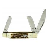 Chimney Rock Genuine Stag Handle 4 Blade Congress