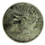 Rare 1928-P Peace Silver Dollar