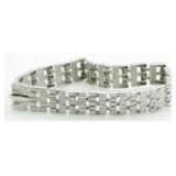 Panther Link 1.00 ct Diamond Tennis Bracelet