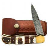 Whitetail Cutlery Gen. Stag Damascus Blade Knife