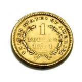 1851 Type 1 Liberty $1Gold Piece