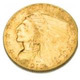 1915 Indian $2.50 Gold Piece