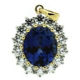 Gorgeous Oval 5.80 ct Sapphire Pendant