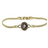 Genuine Amethyst Royale Bracelet