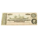 1864 Confederate $20 Bank Note