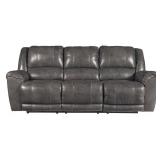 Ashley 607 LEATHER Reclining Sofa & Loveseat