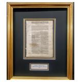 Original 1582 Geneva Bible Leaf