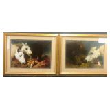 Set of 2 Horses Feeding by JF Herring