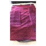 Burgundy 3 pc Non skid rug set