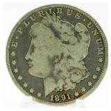 1891 Carson City Morgan Silver Dollar *Key Date