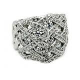 Stunning 2.00 ct White Topaz Dinner Ring