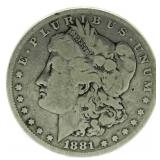 1881-P Morgan Silver Dollar
