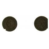 1859 & 1860 Indian Head Copper Nickel Cents