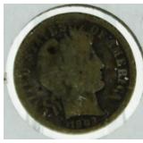 (10) Barber Silver Dimes