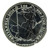 2014 Brittania .999 Pure Silver Coin