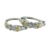 Diamond Accent Hoop Earrings