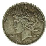 1924 Peace Silver Dollar