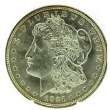 1921-P Gem BU Morgan Silver Dollar