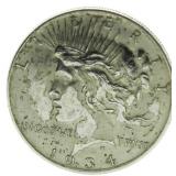 1934-D Peace Silver Dollar *Better Date