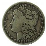 1891-O Morgan Silver Dollar