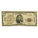 1928 San Antonio $5 Federal Reserve Bank Note
