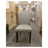 Grey Nail Headed cloth chairs