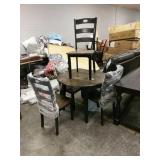 Ashley Round Drop Leaf Table & 4 Chairs