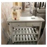 Ashley Gray Rustic Kitchen Island