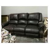 Ashley LEATHER Reclining Sofa w