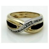 14kt Gold Quality Diamond Infinity Ring