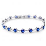 Beautiful 6.00 ct Sapphire Tennis Bracelet