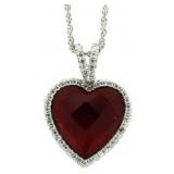 Beautiful 5.50 ct Ruby Heart Pendant