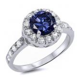 Round 2.00 ct Tanzanite Solitaire Ring