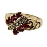 10kt Gold Vintage Ruby & Diamond Ring