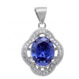 Oval 2.75 ct Tanzanite Designer Pendant