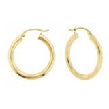 14kt Gold 11.75 mm Huggie Hoop Earrings